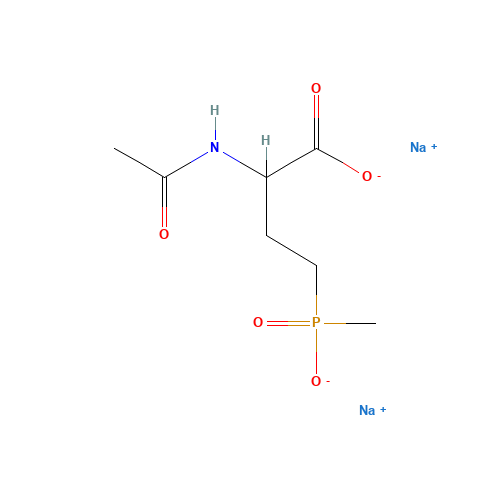 N-Acetyl Glufosinate Sodium (CAS: 133659-60-6) - Chemical Structure and Molecular Formula 