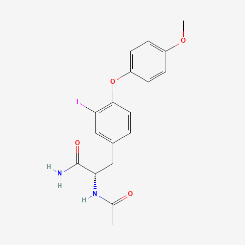 N-Acetyl-3-iodo-4-(4-methoxyphenoxy)-L-phenylalanine Amide (CAS: 59302-20-4) - Related Chemical Product