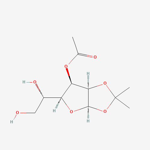 3-Acetyl-1,2-O-isopropylidene-a-D-galactofuranose (CAS: 109680-96-8) - Chemical Structure and Molecular Formula 