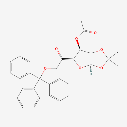 3-Acetyl-1,2-O-isopropylidene-6-O-trityl-b-L-arabino-hexofuranos-5-ulose (CAS: 109680-98-0) - Related Chemical Product