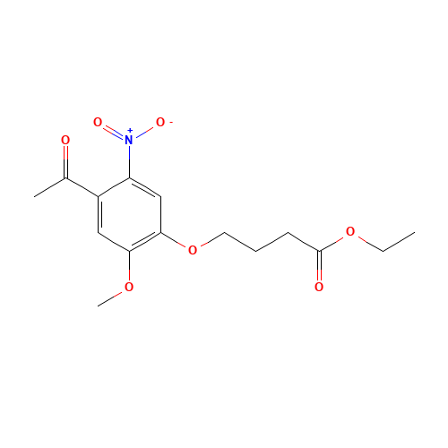4-(4-Acetyl-2-methoxy-5-nitrophenoxy)-butanoic Acid Ethyl Ester (CAS: 1031702-80-3) - Related Chemical Product