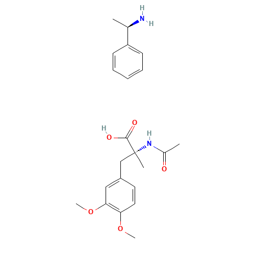 N-Acetyl D-a-Methyl DOPA Dimethyl Ether (+)-a-Methylbenzylamine Salt (CAS: 17772-88-2) - Related Chemical Product