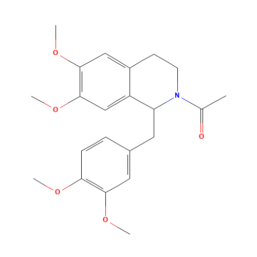 rac N-Acetyl Norlaudanosine (CAS: 31537-71-0) - Chemical Structure and Molecular Formula 