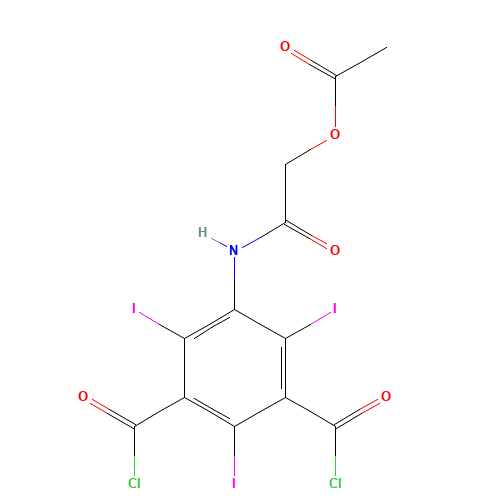 5-[[2-(Acetyloxy)acetyl]amino]-2,4,6-triiodo-1,3-benzenedicarbonyl Dichloride (CAS: 78314-12-2) - Related Chemical Product