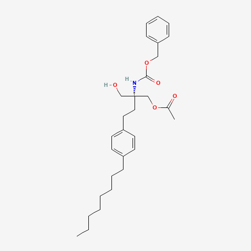 [(1R)-1-[(Acetyloxy)methyl]-1-(hydroxymethyl)-3-(4-octylphenyl)propyl]-carbamic Acid Phenylmethyl Ester (CAS: 836608-90-3) - Related Chemical Product