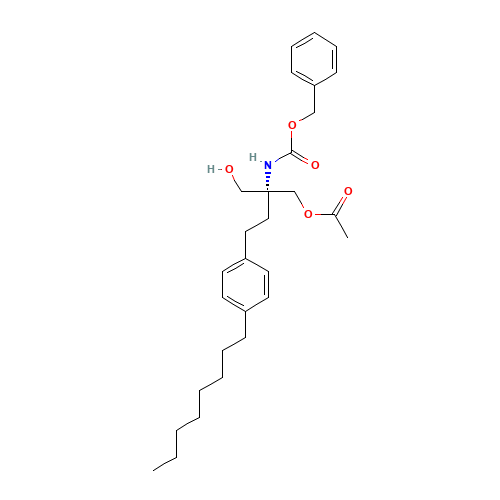 [(1R)-1-[(Acetyloxy)methyl]-1-(hydroxymethyl)-3-(4-octylphenyl)propyl]-carbamic Acid Phenylmethyl Ester (CAS: 836608-90-3) - Related Chemical Product