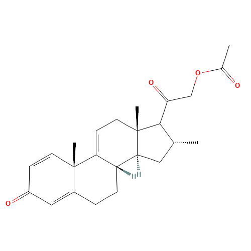 (16a)-21-(Acetyloxy)-16-methyl-pregna-1,4,9(11)-triene-3,20-dione (CAS: 4258-83-7) - Related Chemical Product