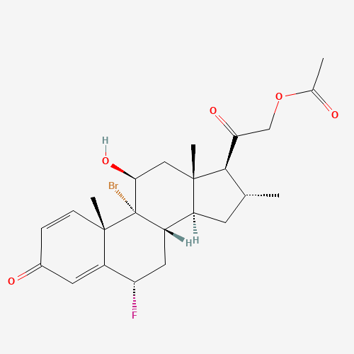 (6a,11b,16a)-21-(Acetyloxy)-9-bromo-6-fluoro-11-hydroxy-16-methyl-pregna-1,4-diene-3,20-dione (CAS: 54604-73-8) - Related Chemical Product