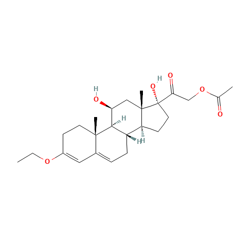 (11b)-21-(Acetyloxy)-3-ethoxy-11,17-dihydroxy-pregna-3,5-dien-20-one (CAS: 56736-68-6) - Related Chemical Product