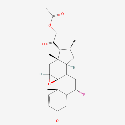 (6a,9b,11b,16a)-21-(Acetyloxy)-9,11-epoxy-6-fluoro-16-methyl-pregna-1,4-diene-3,20-dione (CAS: 61618-91-5) - Related Chemical Product