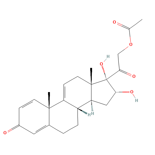 (16a)-21-Acetyloxy-16,17-dihydroxy-pregna-1,4,9(11)-triene-3,20-dione (CAS: 77017-20-0) - Related Chemical Product