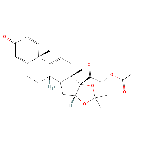 (16a)-21-Acetyloxy-16,17-dihydroxy-16,17-O-isopropylidene-pregna-1,4,9(11)-triene-3,20-dione (CAS: 25092-28-8) - Related Chemical Product