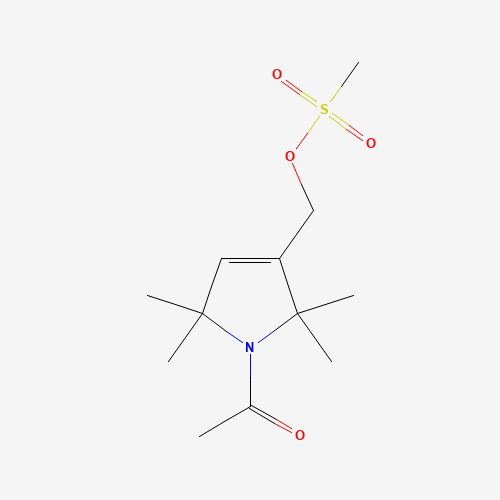1-Acetyl-2,2,5,5-tetramethyl-3-pyrroline-3-methanesulfonylmethanol (CAS: 887352-28-5) - Chemical Structure and Molecular Formula 