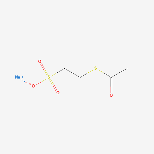 2-Acetylthioethanesulfonic Acid Sodium Salt (CAS: 76274-71-0) - Chemical Structure and Molecular Formula 