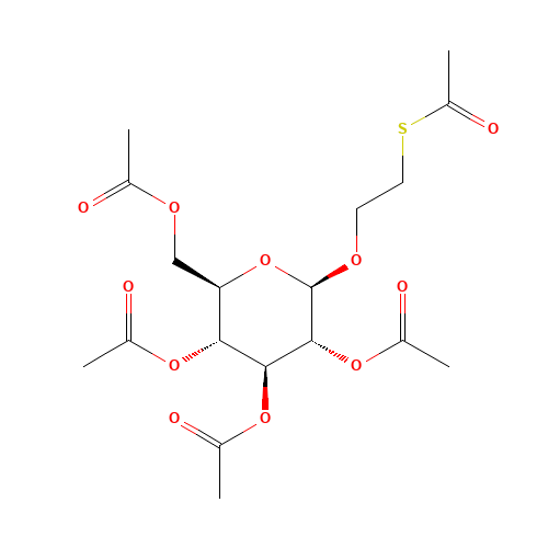 2'-(Acetylthio)ethyl 2,3,4,6-Tetra-O-acetyl-b-D-glucopyranoside (CAS: 34044-34-3) - Related Chemical Product