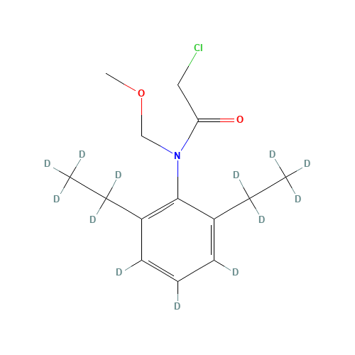 Alachlor-d13 (CAS: 1015856-63-9) - Chemical Structure and Molecular Formula 