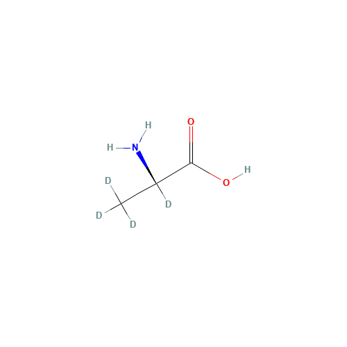 L-Alanine-d4 (CAS: 18806-29-6) - Chemical Structure and Molecular Formula 