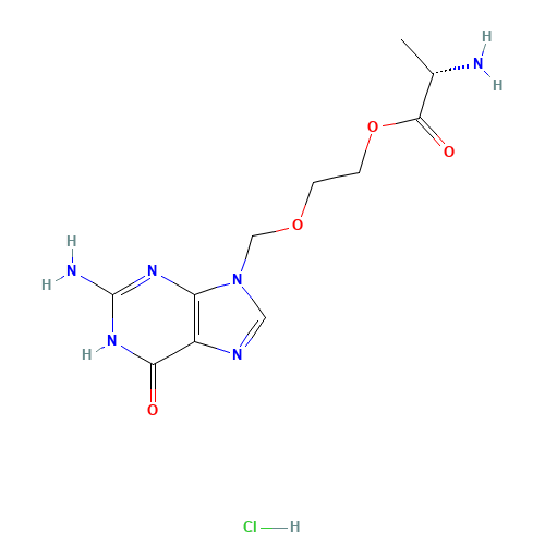 9-[[2-(a-L-Alanyloxy)ethoxy]methyl]guanine Hydrochloride (CAS: 84499-63-8) - Related Chemical Product
