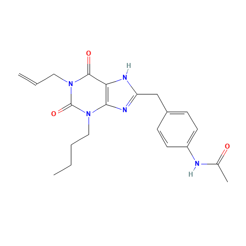 N-[4-(1-Allyl-3-butyl-2,6-dioxo-2,3,6,7-tetrahydro-1H-purin-8-ylmethyl)phenyl]acetamide (CAS: 628279-02-7) - Related Chemical Product
