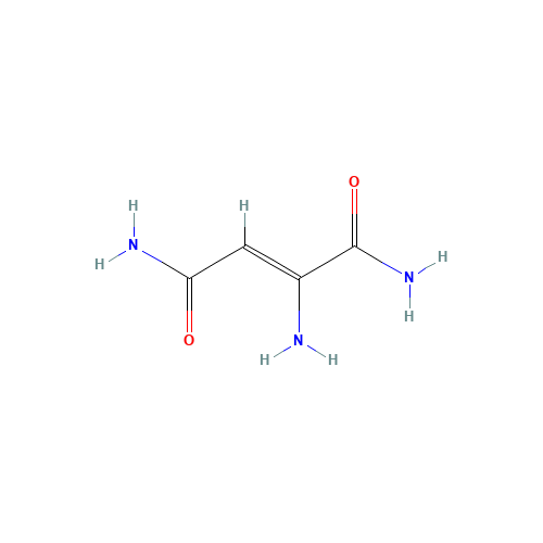 2-Amino-2-butenediamide (CAS: 18486-76-5) - Chemical Structure and Molecular Formula 