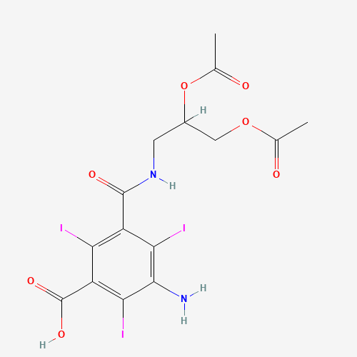 3-Amino-5-[[[2,3-bis(acetyloxy)propyl]amino]carbonyl]-2,4,6-triiodo-benzoic Acid (CAS: 122731-59-3) - Related Chemical Product