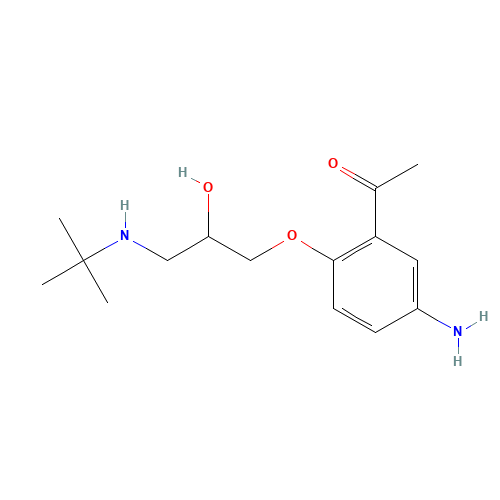 5-Amino-2-(3-(tert-butylamino)-2-hydroxypropoxy)acetophenone (CAS: 56980-94-0) - Related Chemical Product