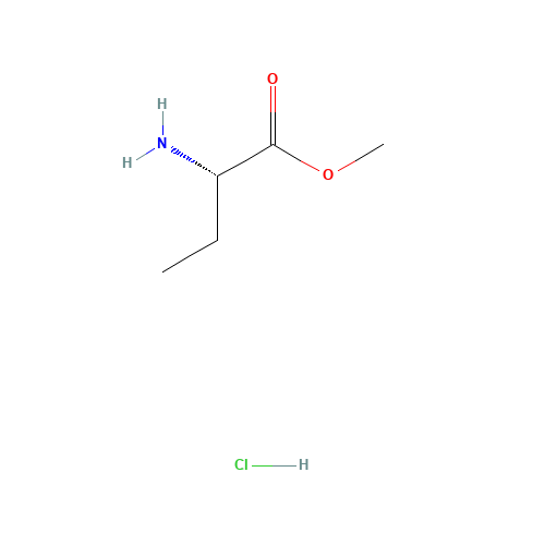L-2-Aminobutyric Acid Methyl Ester Hydrochloride (CAS: 56545-22-3) - Chemical Structure and Molecular Formula 