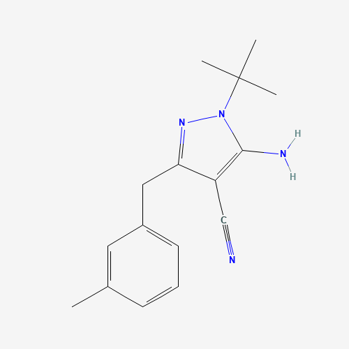 5-Amino-1-tert-butyl-3-(3-methylbenzyl)-4-cyanopyrazole (CAS: 1185162-28-0) - Related Chemical Product