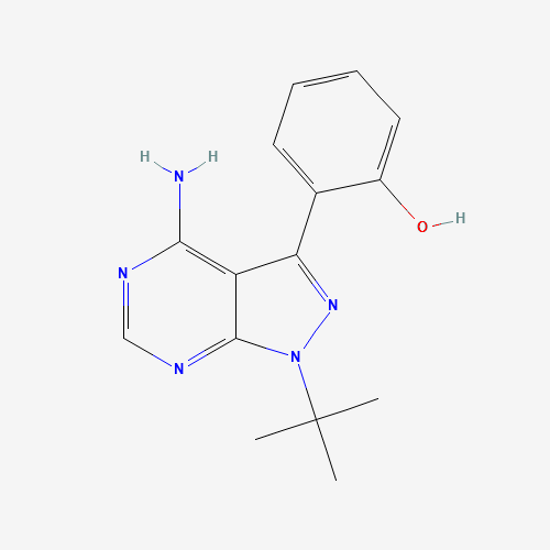 4-Amino-1-tert-butyl-3-(2-hydroxyphenyl)-1H-pyrazolo[3,4-d]pyrimidine (CAS: 1027572-46-8) - Related Chemical Product