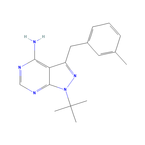 4-Amino-1-tert-butyl-3-(3-methylbenzyl)pyrazolo[3,4-d]pyrimidine (CAS: 956025-83-5) - Related Chemical Product