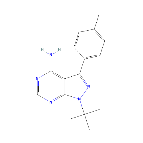 4-Amino-1-tert-butyl-3-(4-methylphenyl)pyrazolo[3,4-d]pyrimidine (CAS: 172889-26-8) - Related Chemical Product