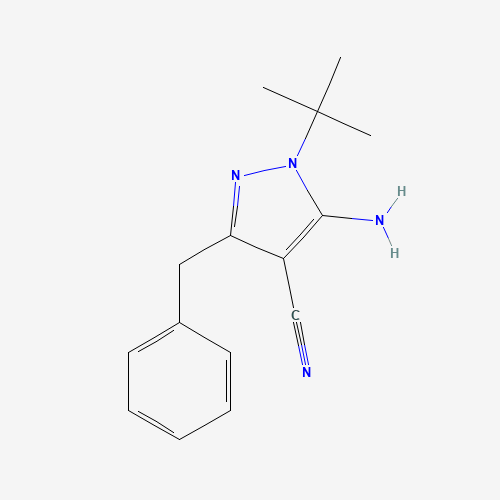 5-Amino-1-tert-butyl-3-phenylmethyl-4-cyanopyrazole (CAS: 158001-18-4) - Related Chemical Product