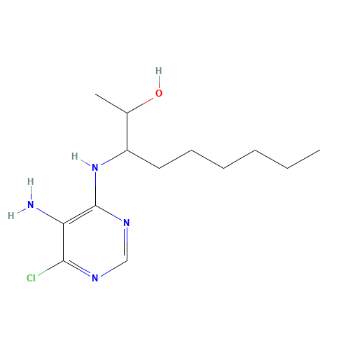 rac erythro-3-(5-Amino-6-chloropyrimidin-4-ylamino)-nonan-2-ol (CAS: 75166-65-3) - Related Chemical Product