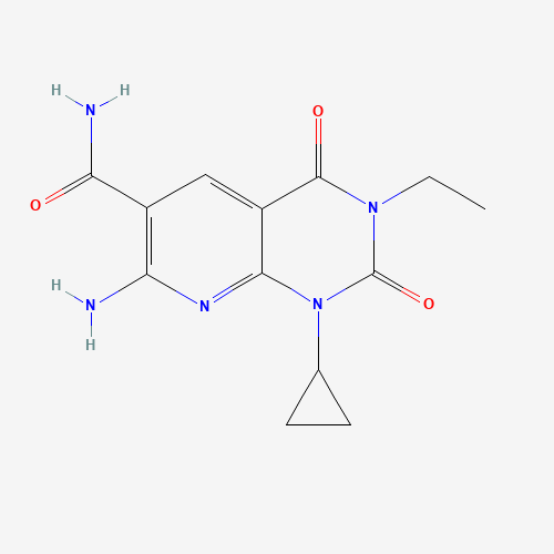 7-Amino-1-cyclopropyl-3-ethyl-2,4-dioxopyrido[2,3-d]pyrimidine-6-carboxamide (CAS: 142557-61-7) - Related Chemical Product