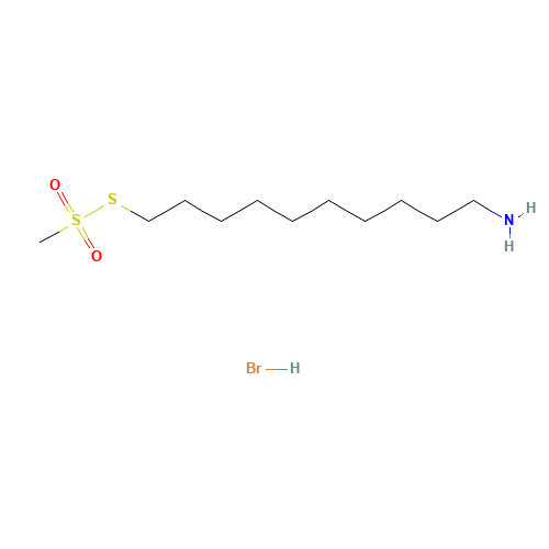 10-Aminodecylmethanethiosulfonate Hydrobromide (CAS: 1216881-94-5) - Chemical Structure and Molecular Formula 