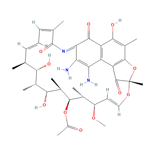 3-Amino-4-deoxy-4-imino Rifamycin S (CAS: 62041-01-4) - Related Chemical Product