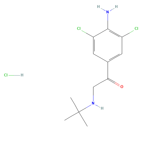 1-(4-Amino-3,5-dichloro-phenyl)-2-tert-butylamino-ethanone Hydrochloride (CAS: 37845-71-9) - Related Chemical Product