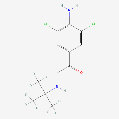 1-(4-Amino-3,5-dichloro-phenyl)-2-tert-butyl-d9-amino-ethanone (CAS: 129138-59-6) - Related Chemical Product