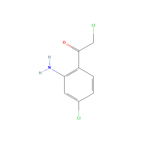 1-(2'-Amino-2,4'-dichlorophenyl)ethan-1-one (CAS: 64605-37-4) - Chemical Structure and Molecular Formula 