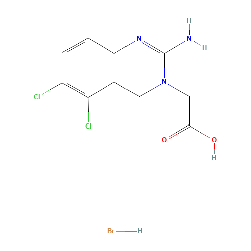 2-Amino-5,6-dichloro-3(4H)-quinazoline Acetic Acid Hydrobromide (Anagrelide Impurity B) (CAS: 1194434-39-3) - Related Chemical Product