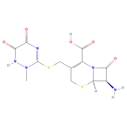 7-Amino-3-[[(2,5-dihydro-6-hydroxy-2-methyl-5-oxo-1,2,4-triazin-3-yl)thio]methyl]cephalosporanic Acid (CAS: 58909-56-1) - Related Chemical Product