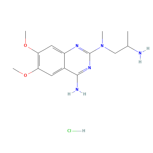 N-(4-Amino-6,7-dimethoxyquinazol-2-yl)-N-methylpropylenediamine Hydrochloride (CAS: 81403-69-2) - Related Chemical Product