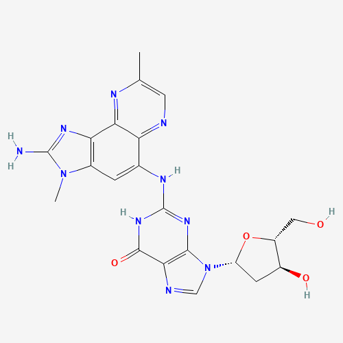 N-(2-Amino-3,8-dimethylimidazo[4,5-f]quinoxalin-5-yl) 2'-Deoxyguanosine (CAS: 142038-30-0) - Related Chemical Product
