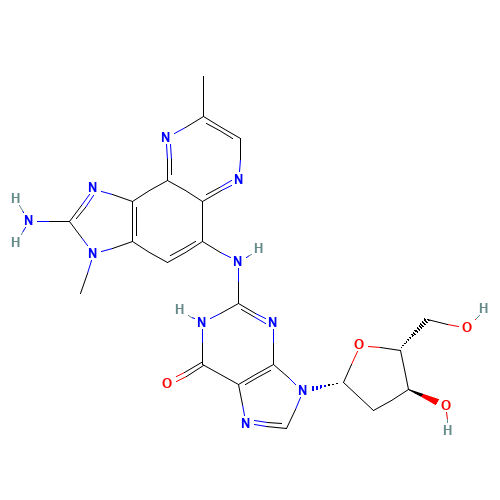 N-(2-Amino-3,8-dimethylimidazo[4,5-f]quinoxalin-5-yl) 2'-Deoxyguanosine (CAS: 142038-30-0) - Related Chemical Product