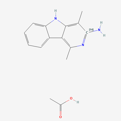 3-Amino-1,4-dimethyl-5H-pyrido[4,3-b]indole-3-14C Acetate (CAS: 210049-08-4) - Related Chemical Product