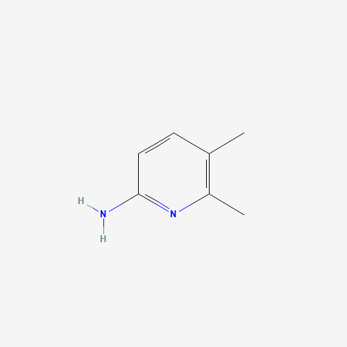 2-Amino-5,6-dimethylpyridine (CAS: 57963-08-3) - Chemical Structure and Molecular Formula 