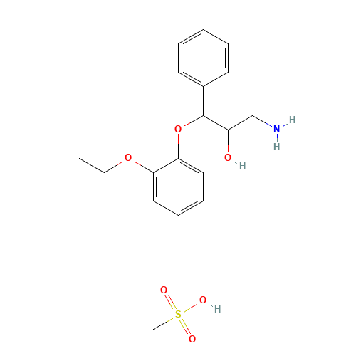 (2RS,3RS)-1-Amino-3-(2-ethoxyphenoxy)-2-hydroxy-3-phenylpropane Methanesulfonate Salt (CAS: 93853-04-4) - Related Chemical Product