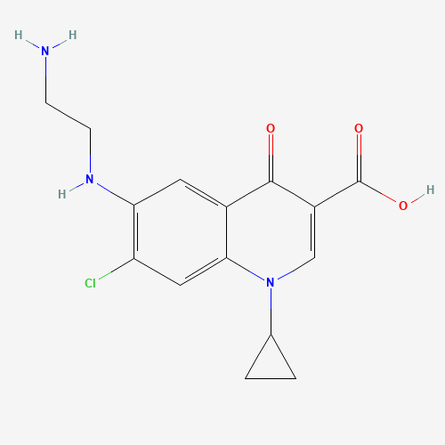 6-[(2-Aminoethyl)amino]-7-chloro-1-cyclopropyl-1,4-dihydro-4-oxo-quinoline-3-carboxylic Acid (CAS: 528851-85-6) - Related Chemical Product