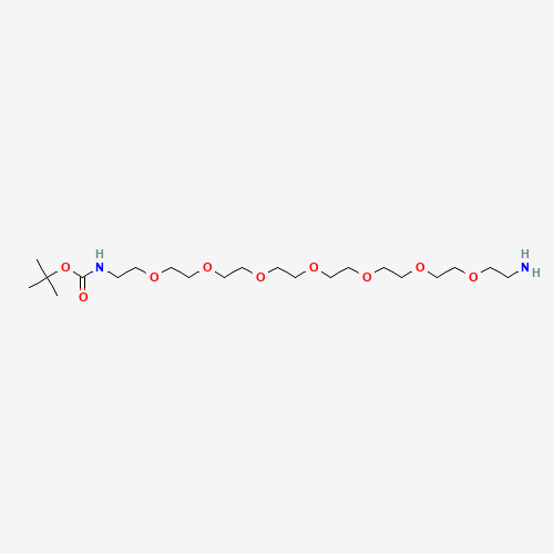 O-(2-Aminoethyl)-O'-[2-(Boc-amino)ethyl]hexaethylene Glycol (CAS: 206265-98-7) - Chemical Structure and Molecular Formula 