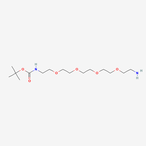 O-(2-Aminoethyl)-O'-[2-(Boc-amino)ethyl]triethylene Glycol (CAS: 811442-84-9) - Chemical Structure and Molecular Formula 